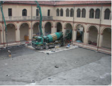 Rifacimento cortile interno Chiostro di San Sebastiano in Biella