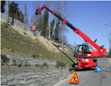 montaggio muri prefabbricati via Barazzetto  in Biella